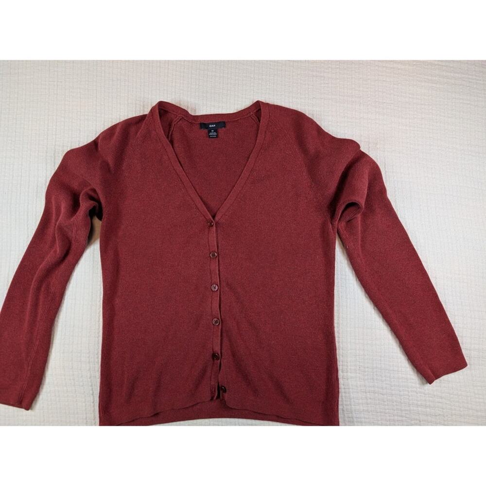 Vintage Women's GAP Button-up Sweater - Size Medium
